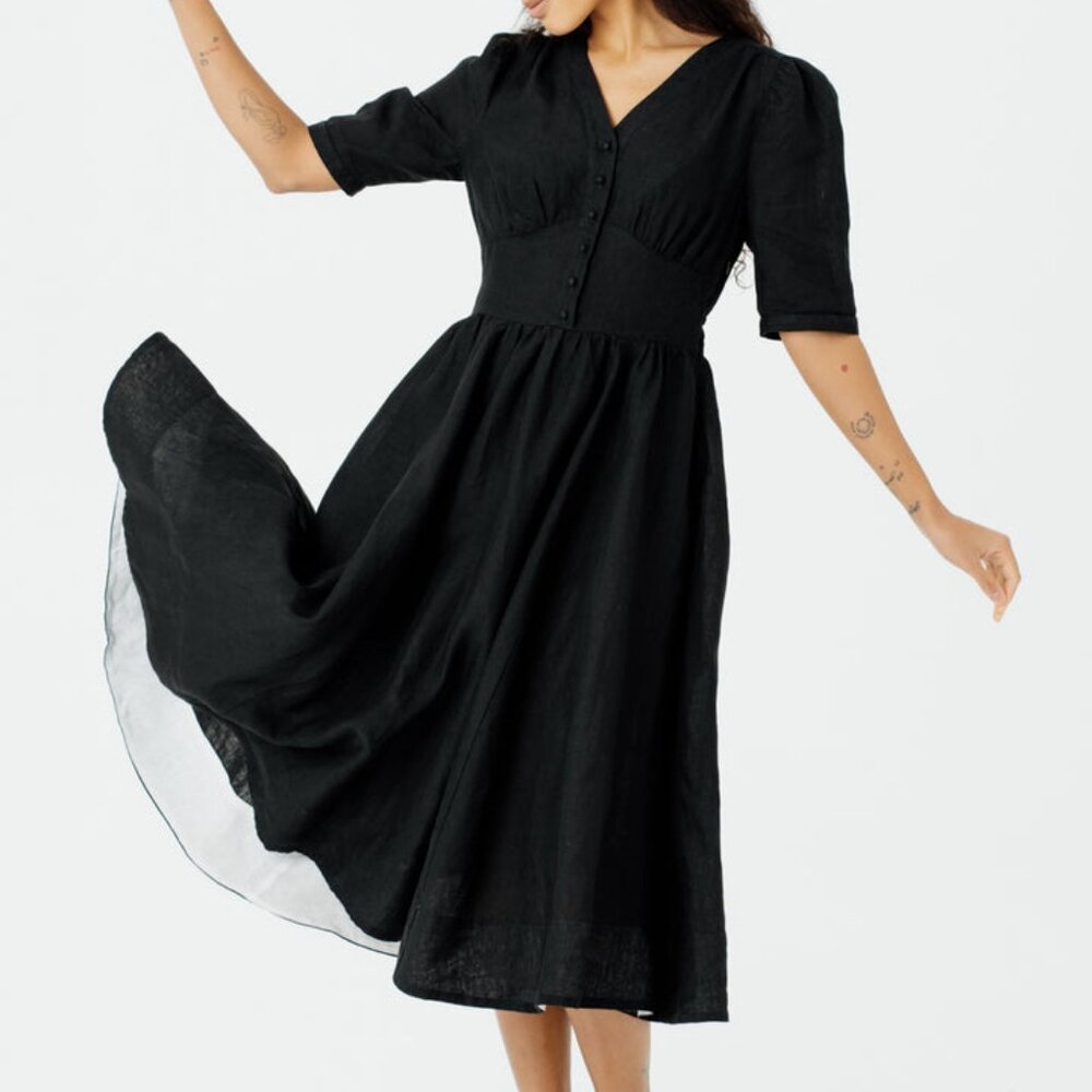 NWT Son de Flor Diane dress puff sleeve, US size XS